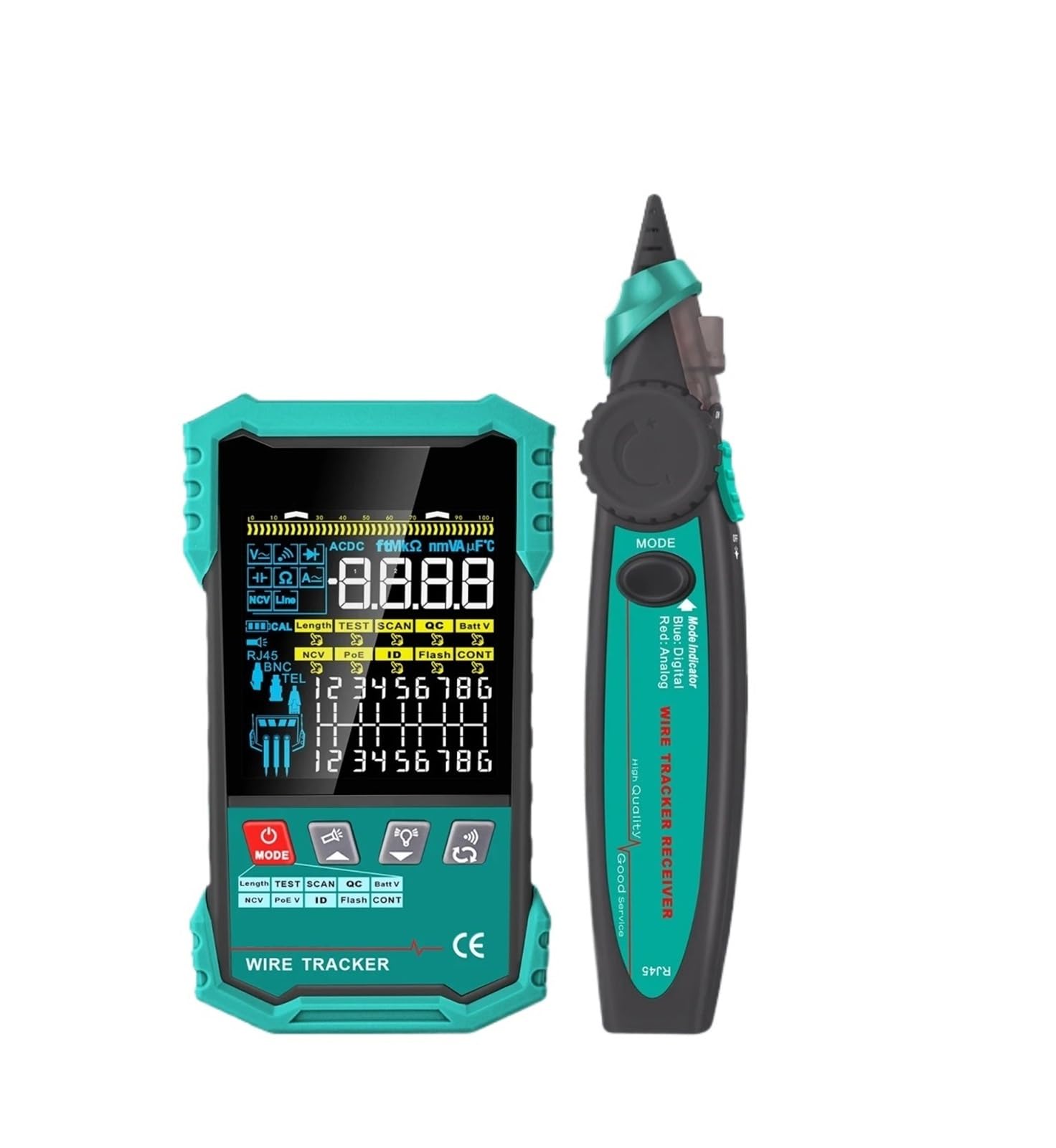 Mthckxjbsuz Et622 Cable Tracker, /623 Network Cable Tester Poe Test Qc Crimping Breakpoint Detect Lan Tracker 400M Length Measurement