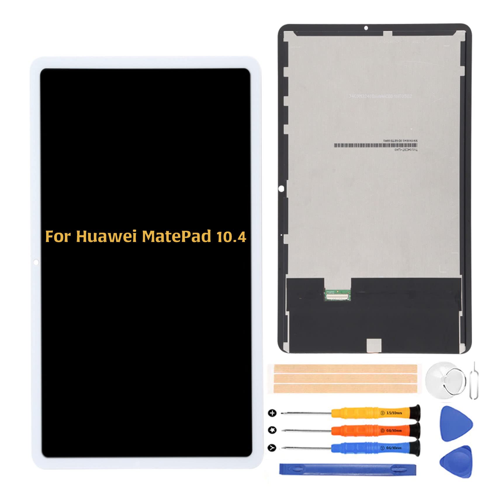 A-MIND for Huawei MatePad 10.4 2020 Wi-Fi LCD Display Screen Replacement BAH3-L09 BAH3-W09 BAH3-AL00 Touch Digitizer Full Assembly with Repair Tool Kits(White)
