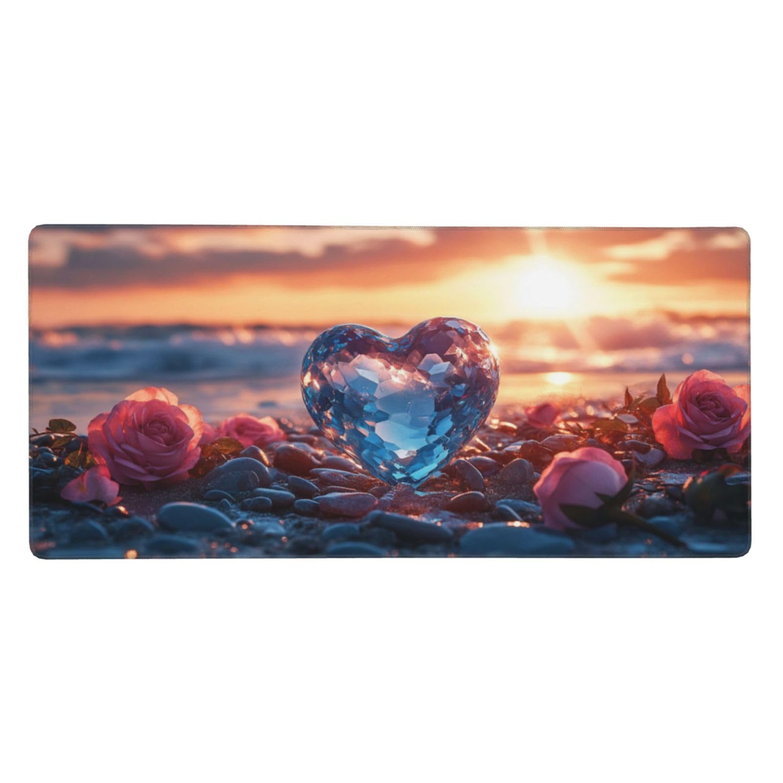Rosa Alfombrilla de Ratón XXL 1200x600x3mm, Alfombrilla Raton Amar de Superficie Especial, Alfombrilla Ratón Gaming XXL de Alta Precisión 120x60cm, Home Decor, Accesorios de Oficina, Regalo Mujer-z321