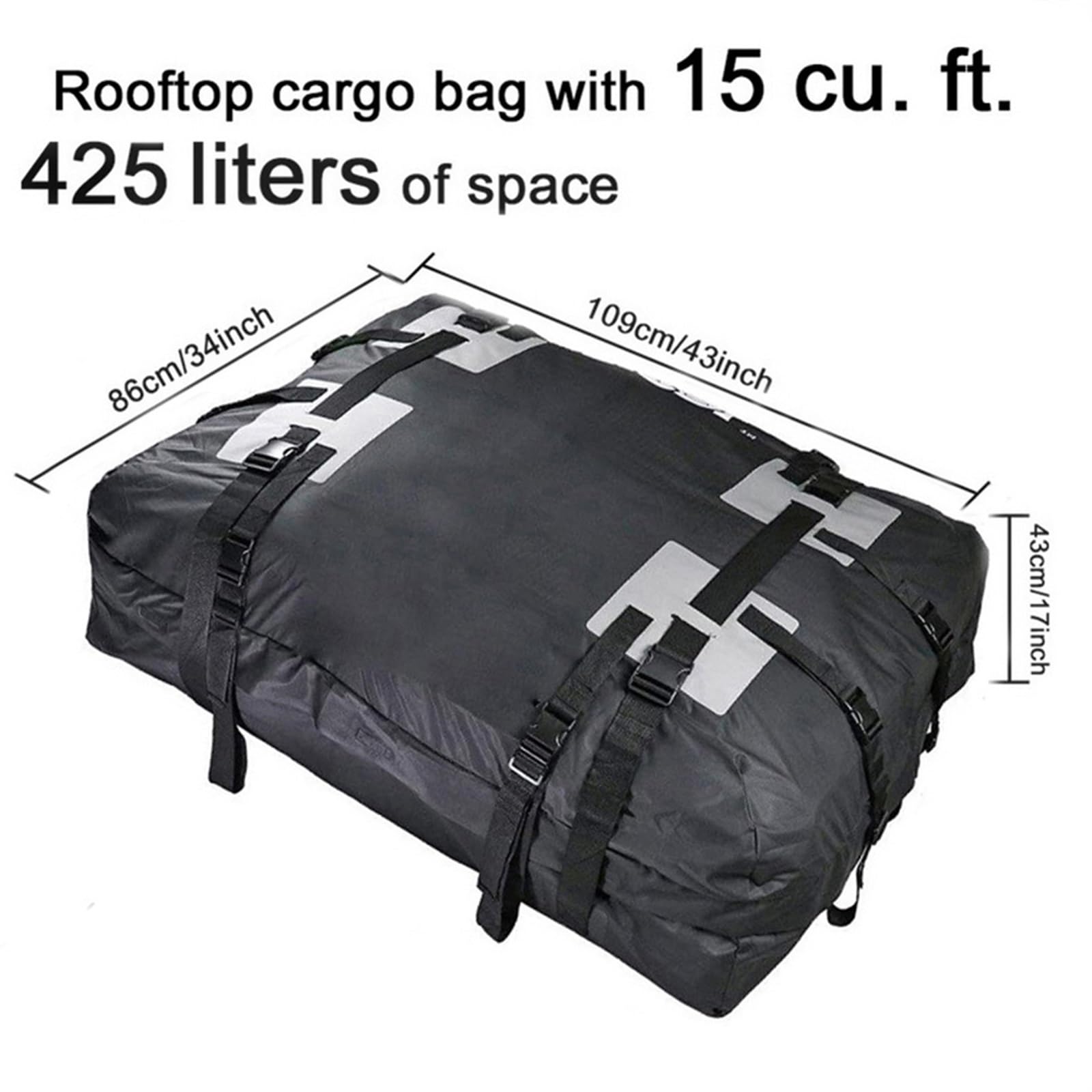 Deposito sul Tetto Bagagli Protezione Solare Veicolo Borsa da carico sul Tetto Tessuto Oxford 600D Resistenza allo Strappo for Vacanze in Famiglia Battute di Pesca (Color : Style A)