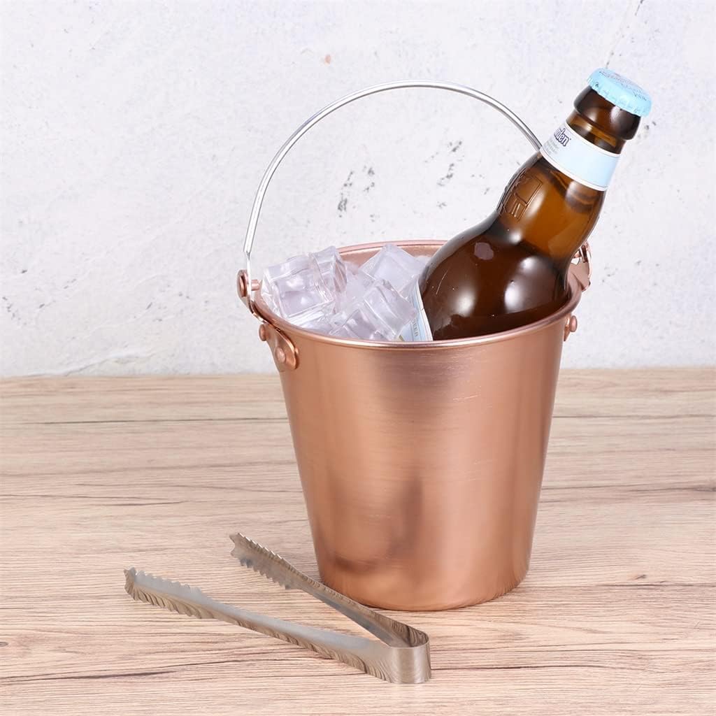 ice Bucket, 1.25L Bar Ice Bucket Ice Cube Container Champagne Bucket Wine Beer Cooler KTV Club Bar Supplies