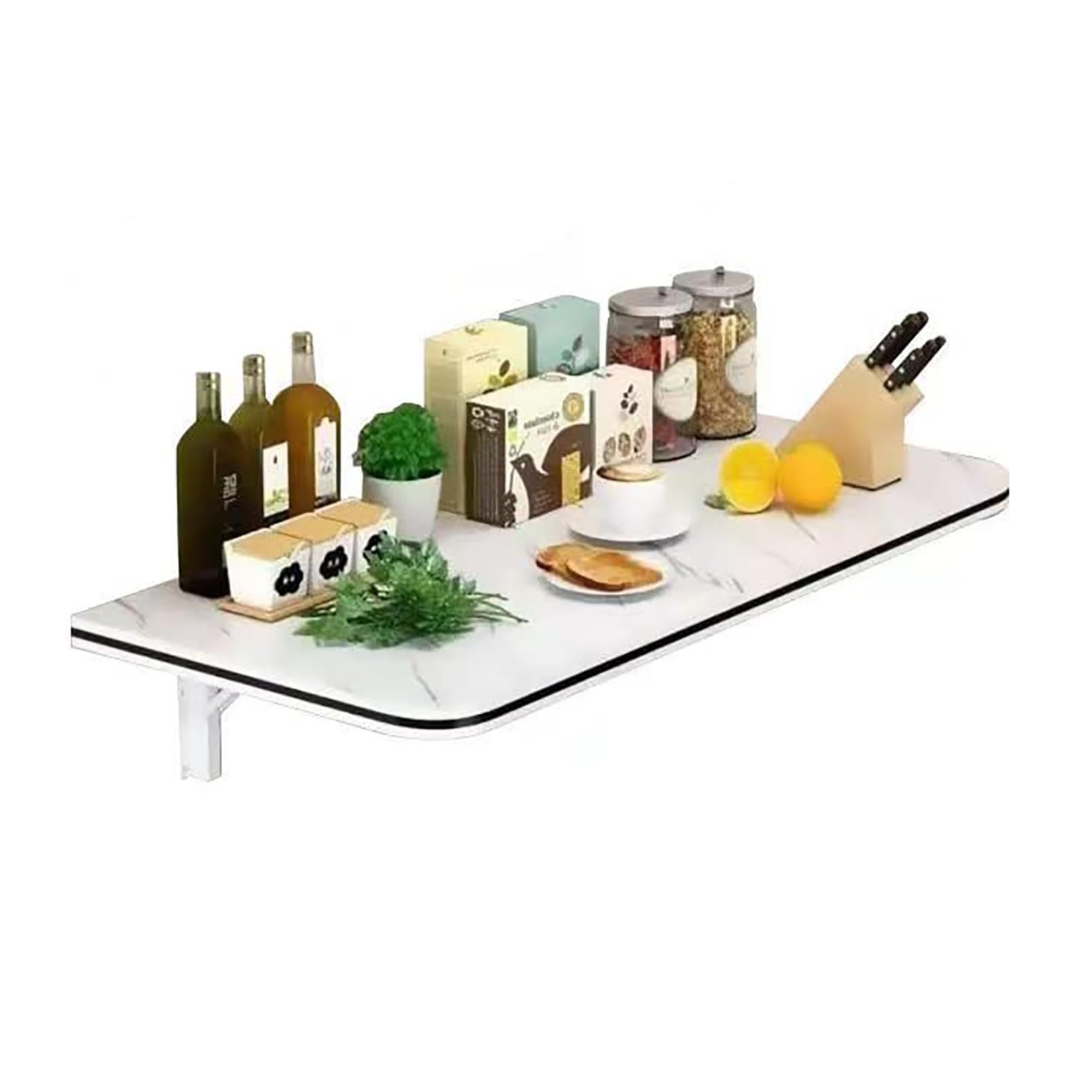 Table de cuisine pliable et invisible pour savourer votre petit déjeuner au calme