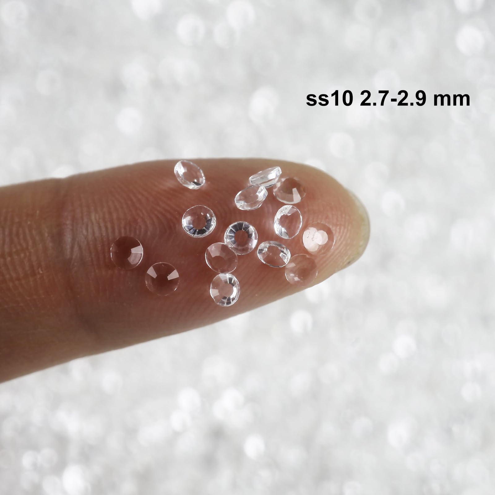 Novani Strasssteine SS10, Kristallklar – Flache Rückseite, 2,8 Mm Für Nail Art & Basteln