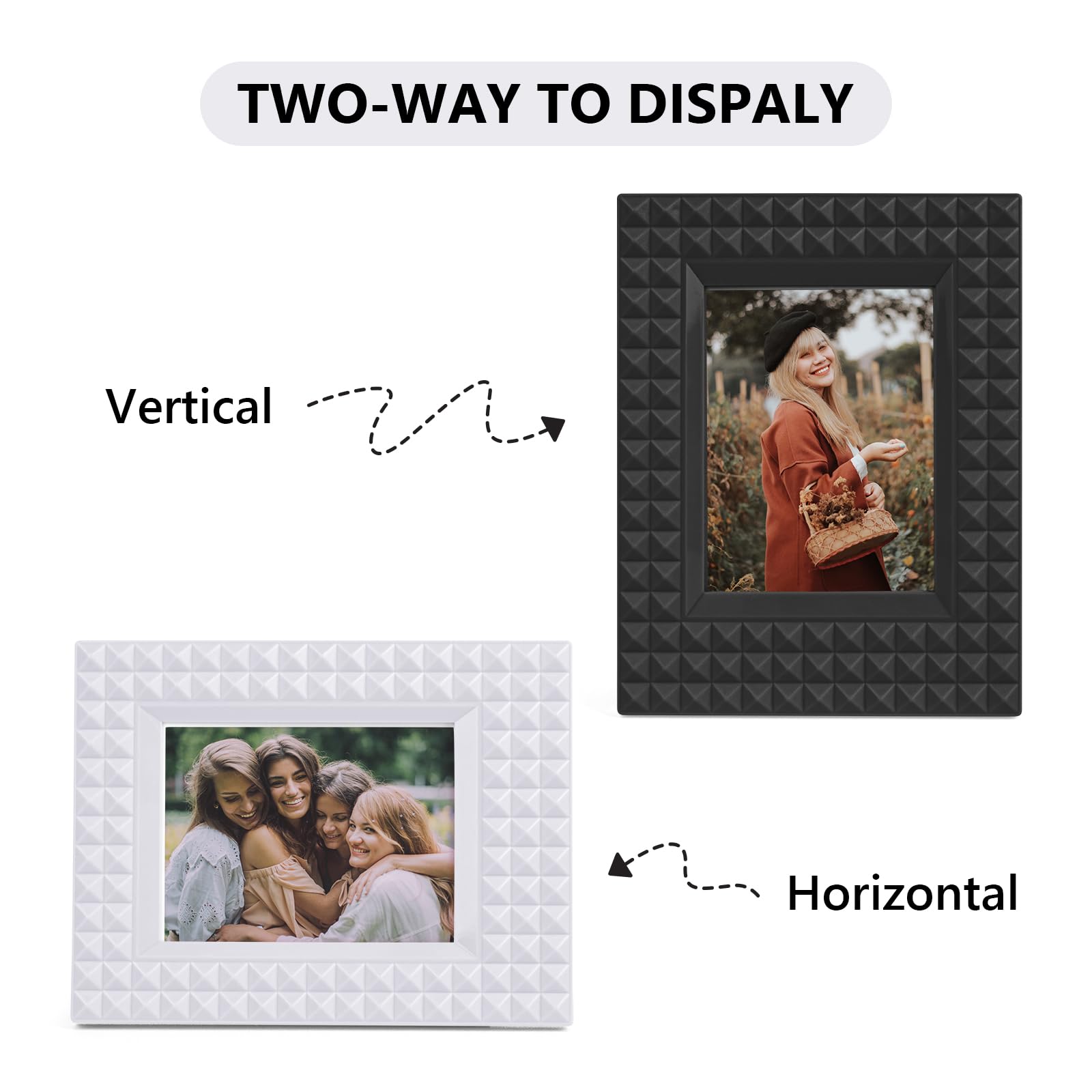 HIYQIN 2x3 Mini Photo Frame, 6 Pack Mini Plastic Photo Frame Compatible with Fujifilm Instax/Polaroid 2 x 3 Film - Image 4