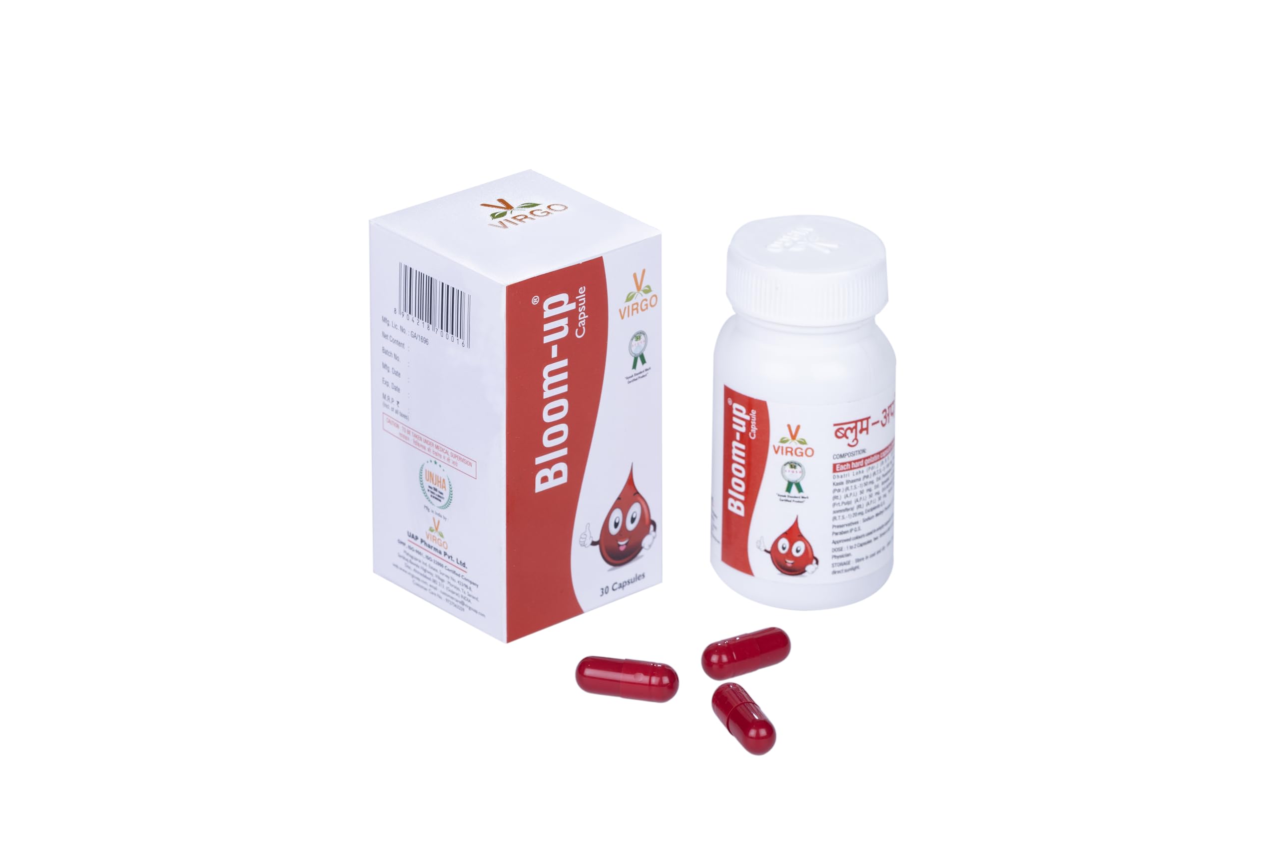 Virgo Uap Pharma Ayurvedic Proprietary Medicine Bloom Up Caps 30 Caps-image-29
