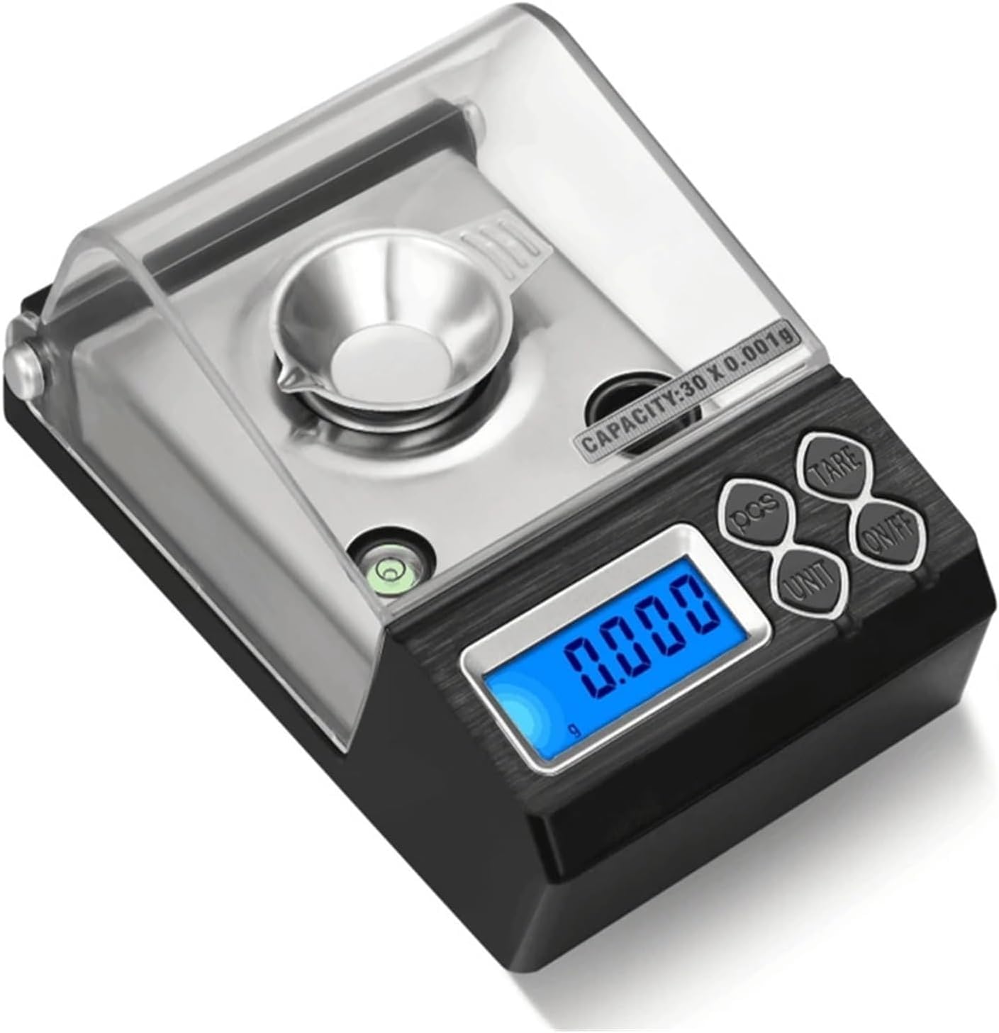 Bilancia da Cucina Digitale, Bilancia Digitale per Carati da 0,001 G, Bilancia Elettronica Portatile di Precisione da 20 G, 30 G, 50 G, 0,001 G per Gioielli, per Uso Domestico E in, 30g 0.001g, 1