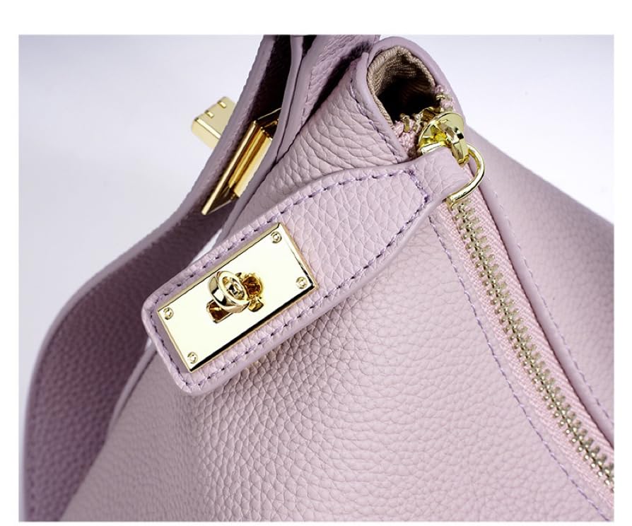 Genuine Leather Shoulder Bag for Women, Versatile Commuter Crossbody Tote Underarm Bag 5