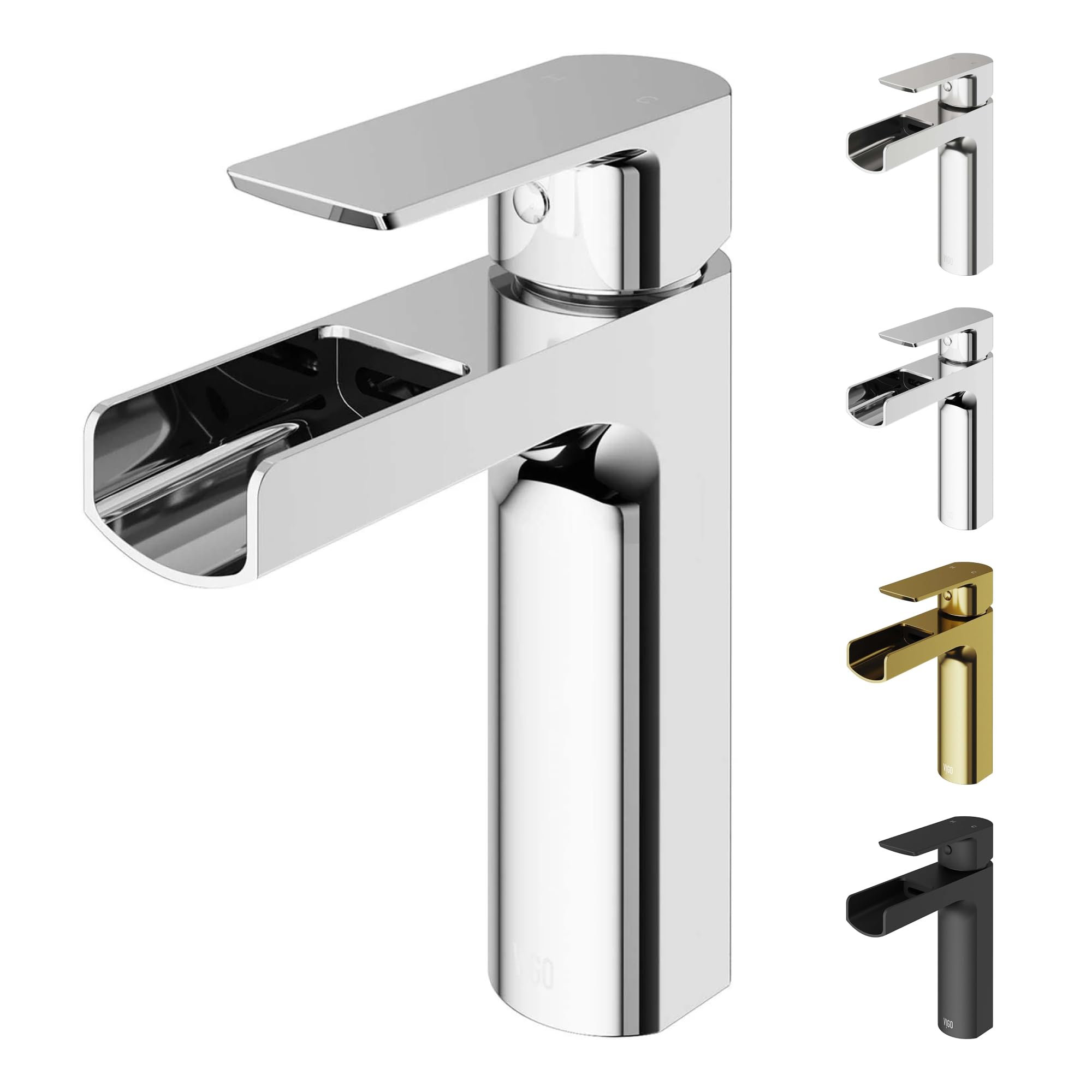 Robinet Mitigeur de Salle de Bain VIGO Ileana VG01042CH Monotrou 17 cm H