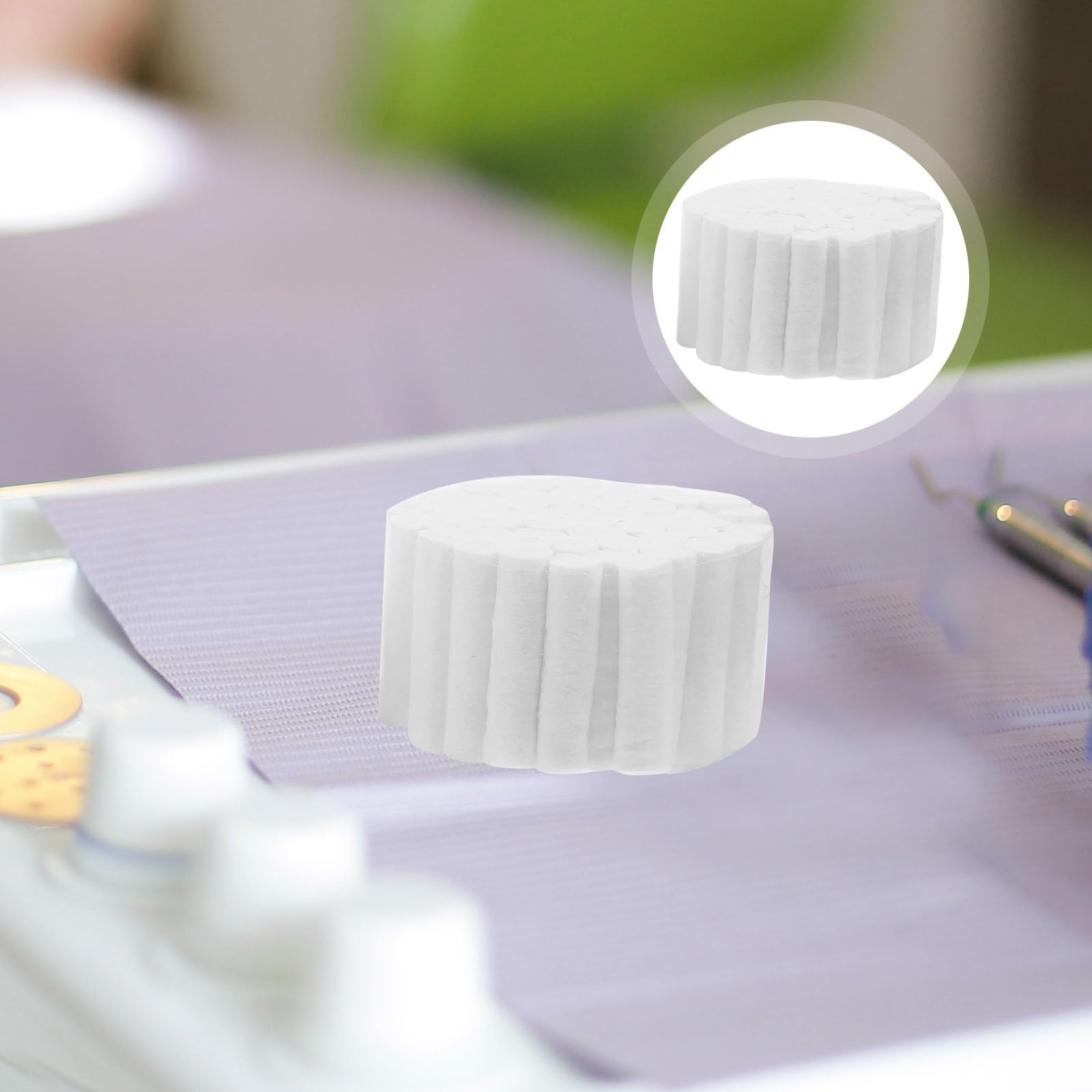 Artibetter 5 pezzi rotoli di cotone non sterile naturale cotone altamente assorbente cotone per bambini e adulti naso sanguinamento Kit accessori bocca Gaze