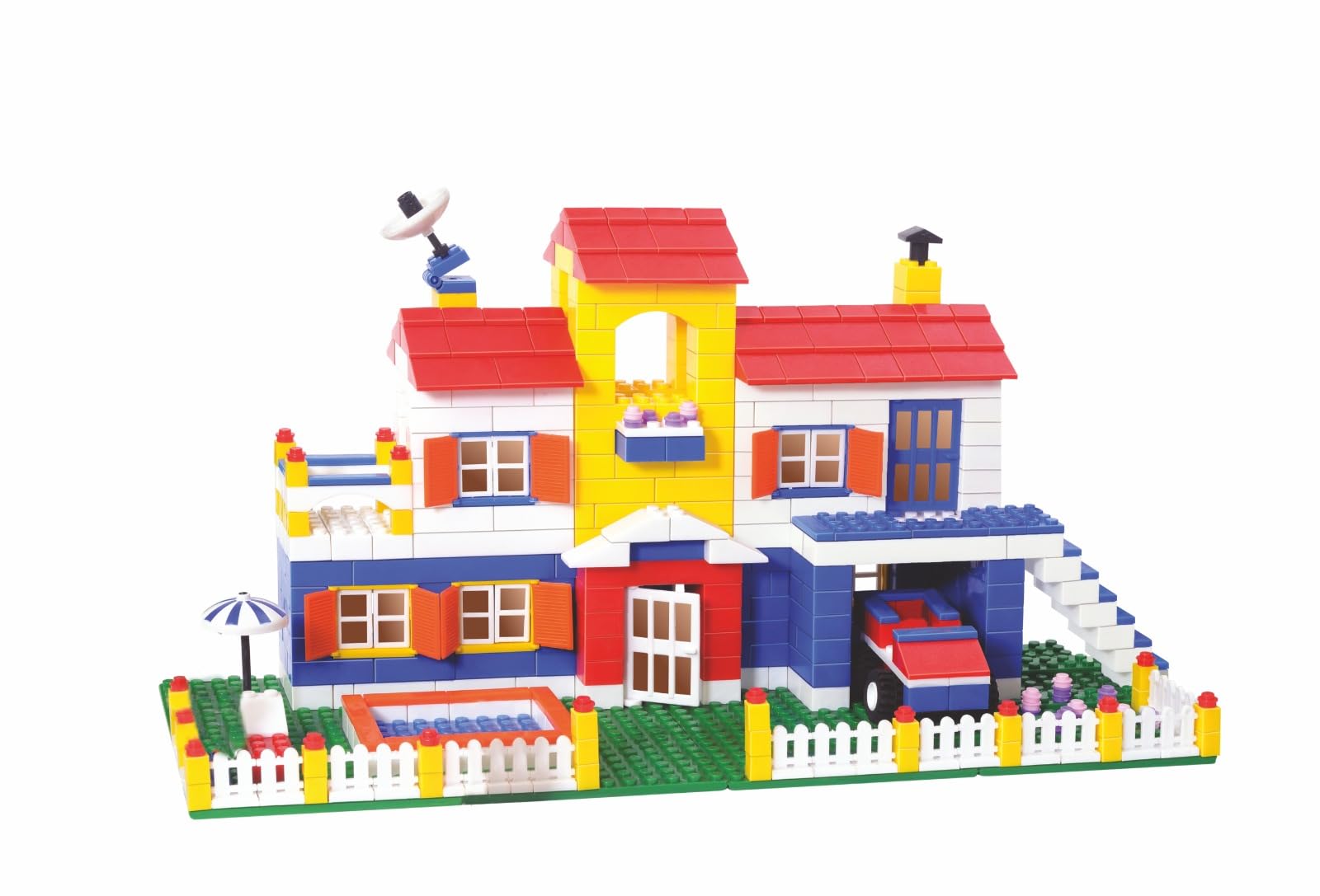 Radhey Preet Kid Jumbo Architect Toy Building Block Construction Set with Bright & Attractive Colors of Blocks | Very Nit & Clean Interlocking Joints | 900+PCS & Manual Book in a Set