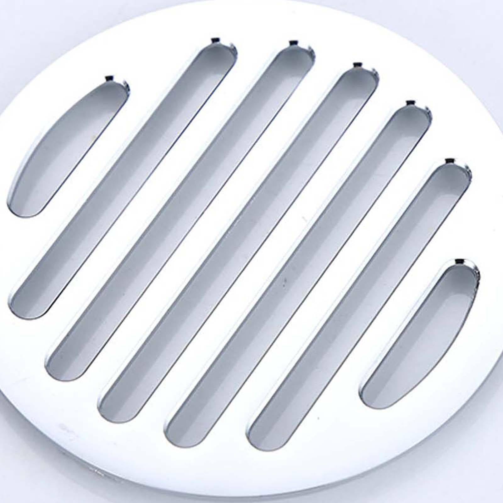 Bonde Douche Laiton Siphon Douche Chrome Bonde de Douche Rebond Bonde Douche Extra Plate 100 * 100mm Siphon de Sol pour Salle de Bain, Cuisine, Toilettes