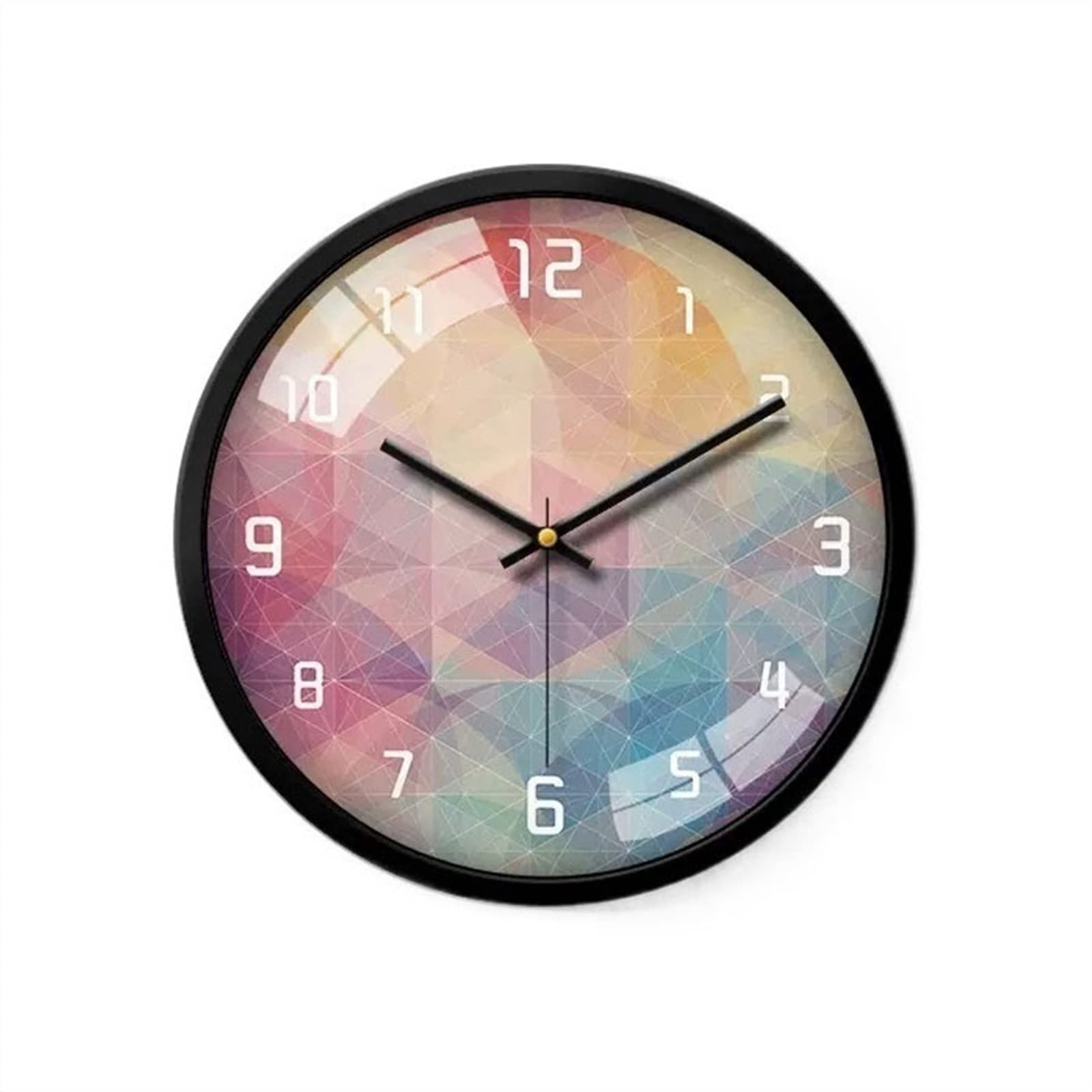 Horloge murale de bureau ronde et silencieuse de 12 pouces pour chambre