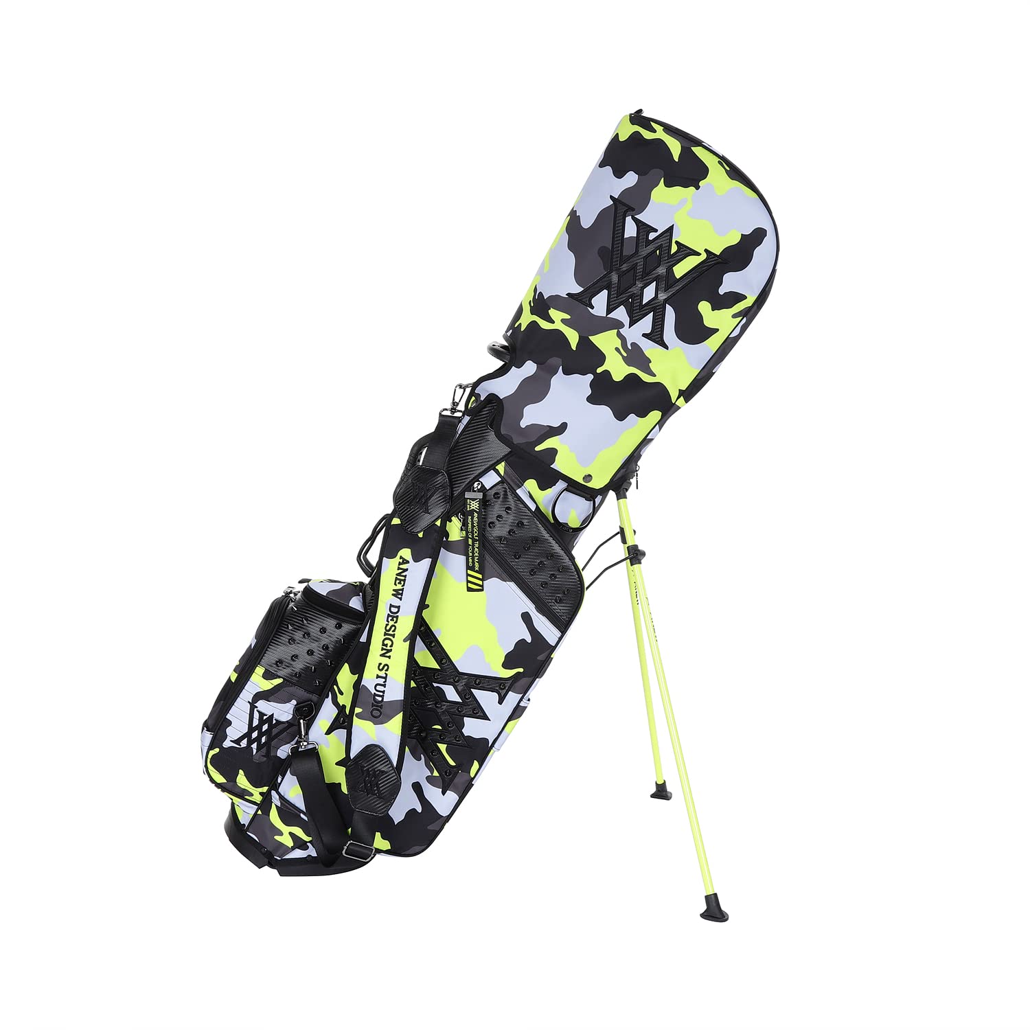 Anew Golf Lime CAMO Pattern Stand Bag