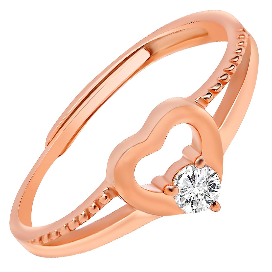 925 Sterling Silver Heart CZ Ring | Gift for Women & Girls | With Certificate of Authenticity and 925 Hallmark