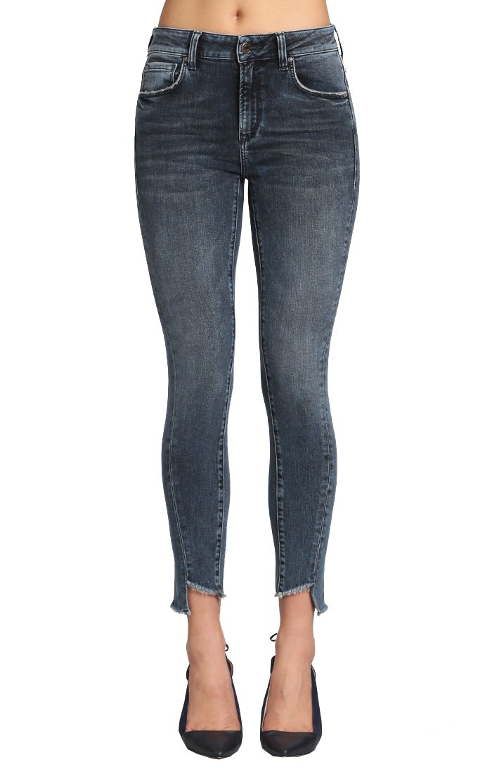 MaviWomen's Tess Super Skinny Twisted Dark Ink Jeans