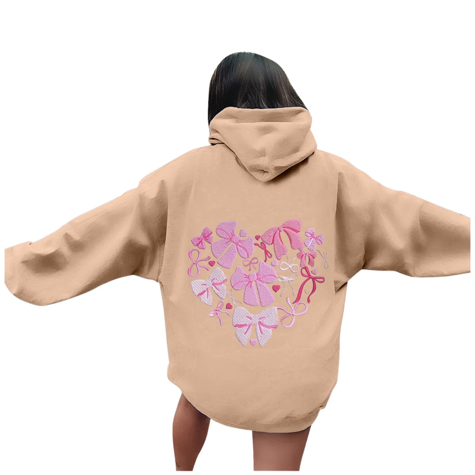 Sudadera con capucha para mujer de invierno holgada y muy cálida 8