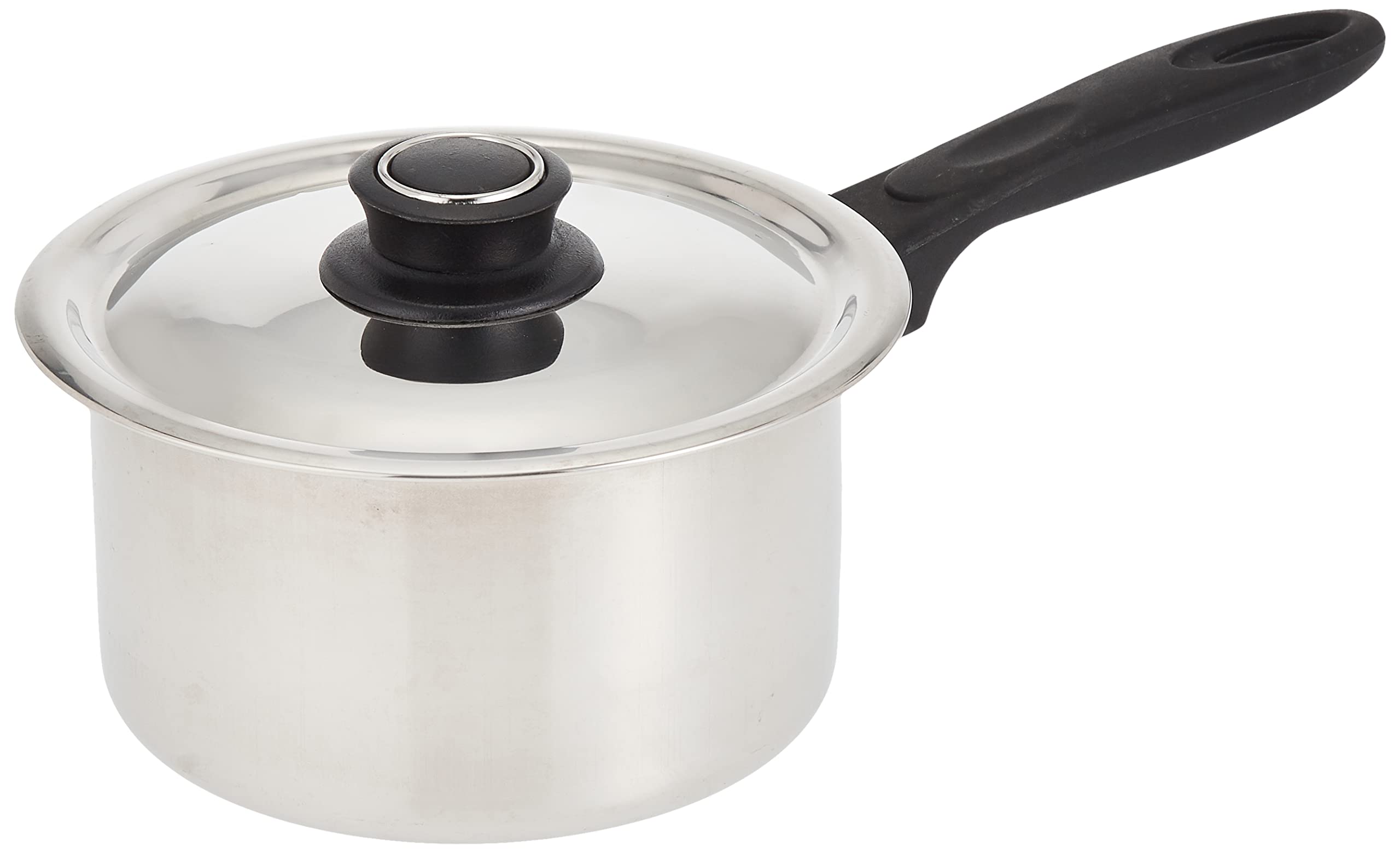 Raj Stainless Steel Saucepan with Lid, Silver, 18cm, GSSSP3
