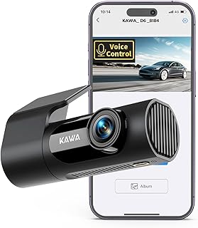 KAWA Dash Cam 2.5K with Voice Control, WiFi Dash Camera for Cars, Starlight Night Vision, Mini Hidden Dashcam Front, G-Sen...