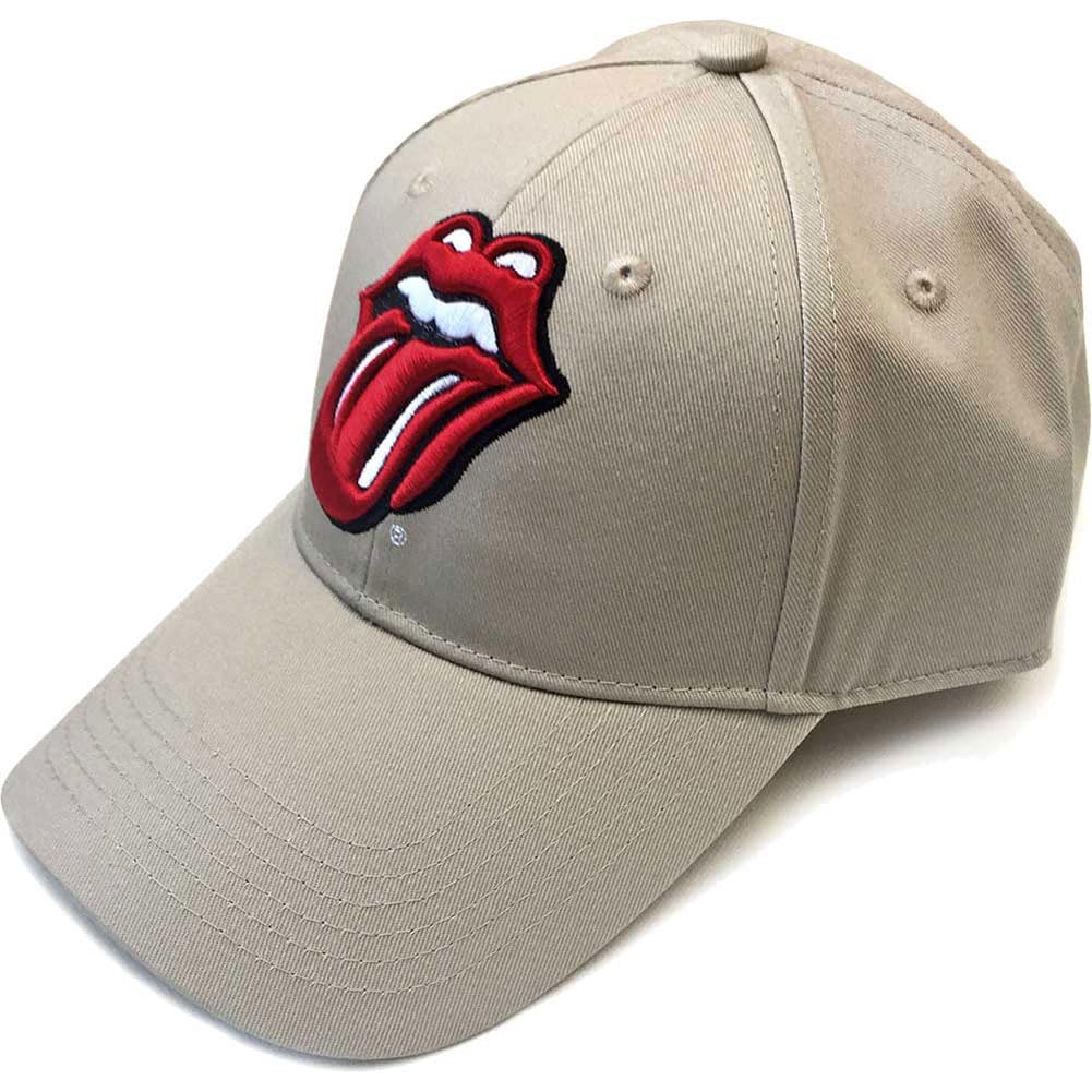 The Rolling Stones Men's Sand Rolling Stones The Baseball Cap Classic Tongue Band Logo Official One Size Brown