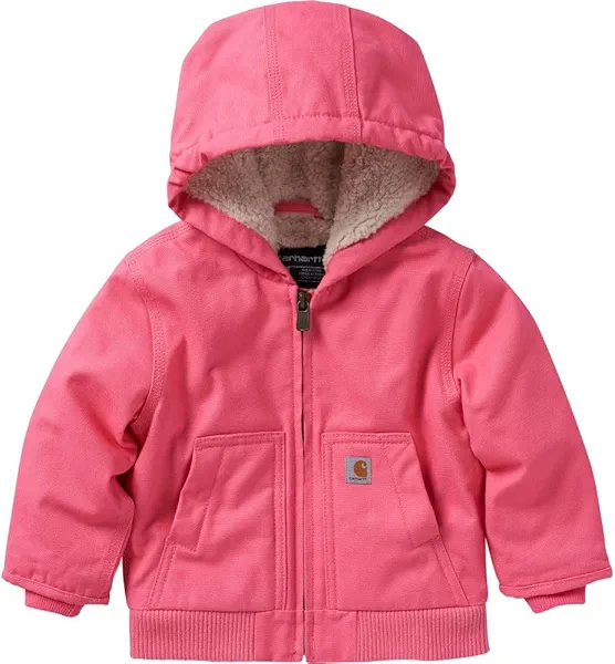 Carhartt Kid's CP9566 Canvas Insulated Hooded Active Jac - Girls