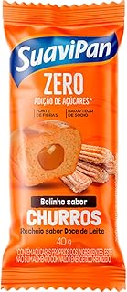Bolinho Sem Açúcar De Churros C/ Doce De Leite Suavipan 40G