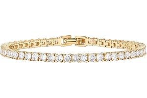 Gold Jewelry: Classic Tennis Bracelet for Women