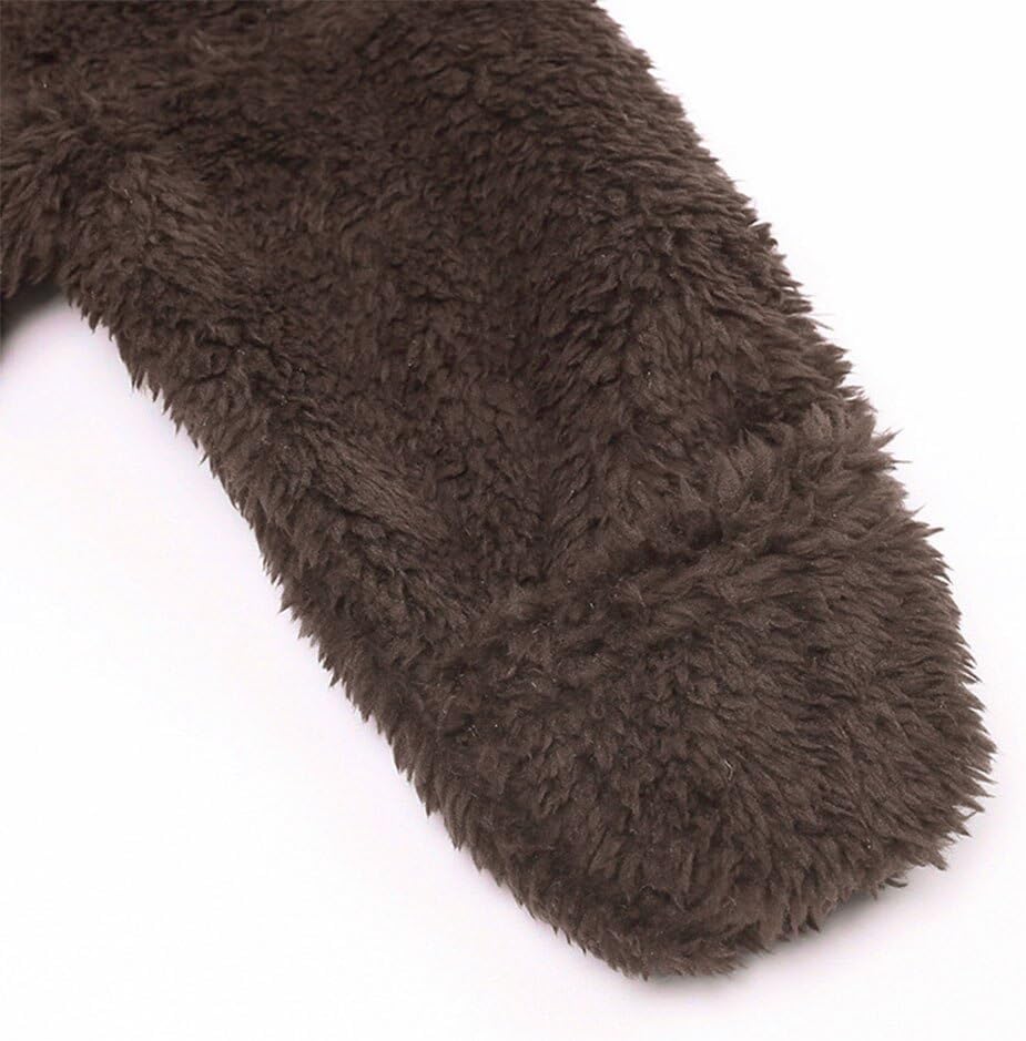 Curipeer Infant Baby Onesie Bodysuit Fleece Bunting Footed Jumpsuit Outfit Rompers 0-12M - Image 6