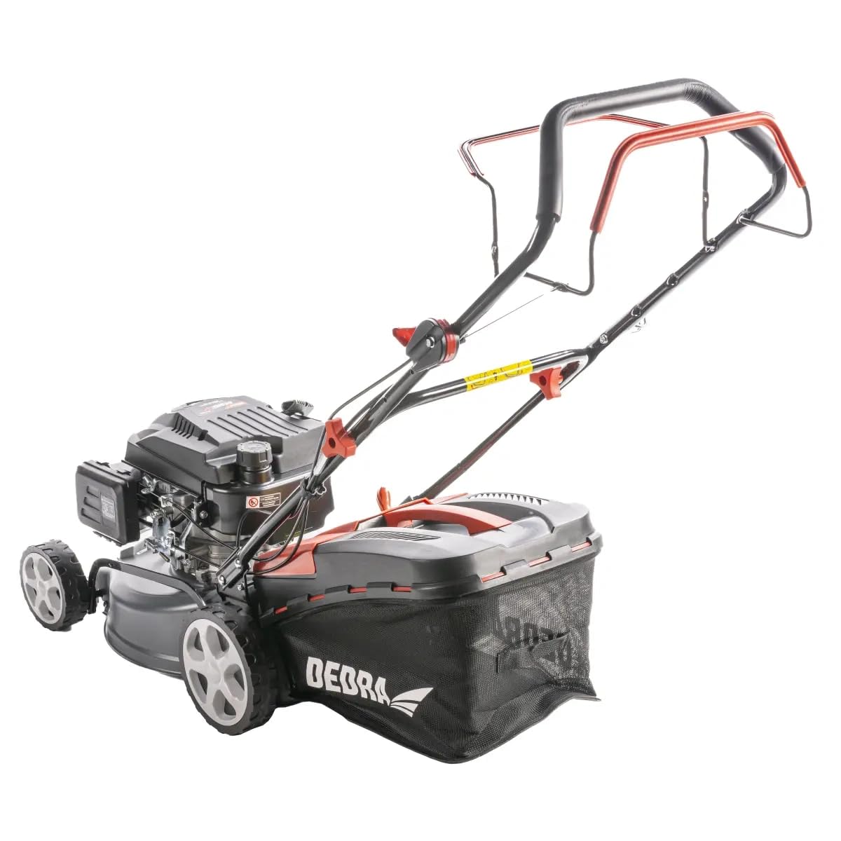 Kosiarka spalinowa z napędem 2,7 kW, 139 cc, szerokość cięcia 43 cm, Garden DEDRA, z napędem na koła, centralna regulacja wysokości koszenia (25-75 mm), metalowa osłona