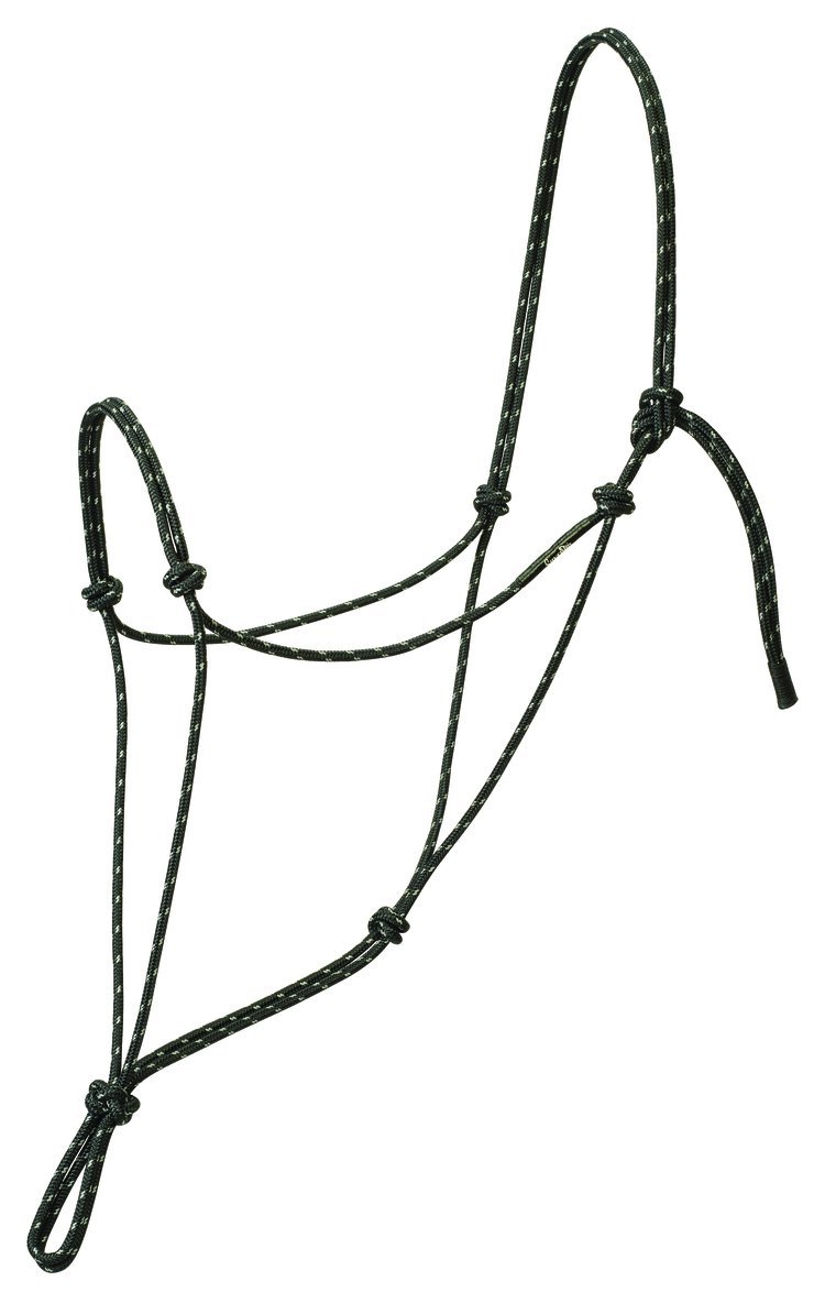 Silvertip AVG REFLCTV Rope HLTR, BK Cabestro de Caballo, Unisex, Negro, Media