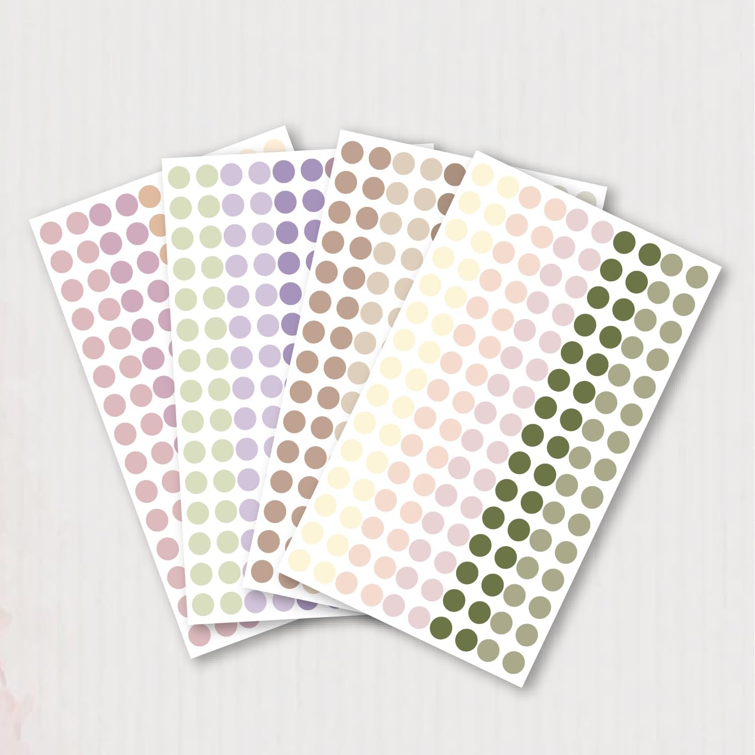 600 PCs Round Dot Stickers for Journal Diary Planner DIY Bulleting Page ...