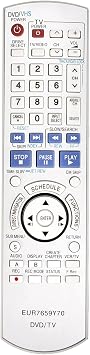 EUR7659Y70 Replace Remote fit for Panasonic DVD TV Tuner Recorder VCR