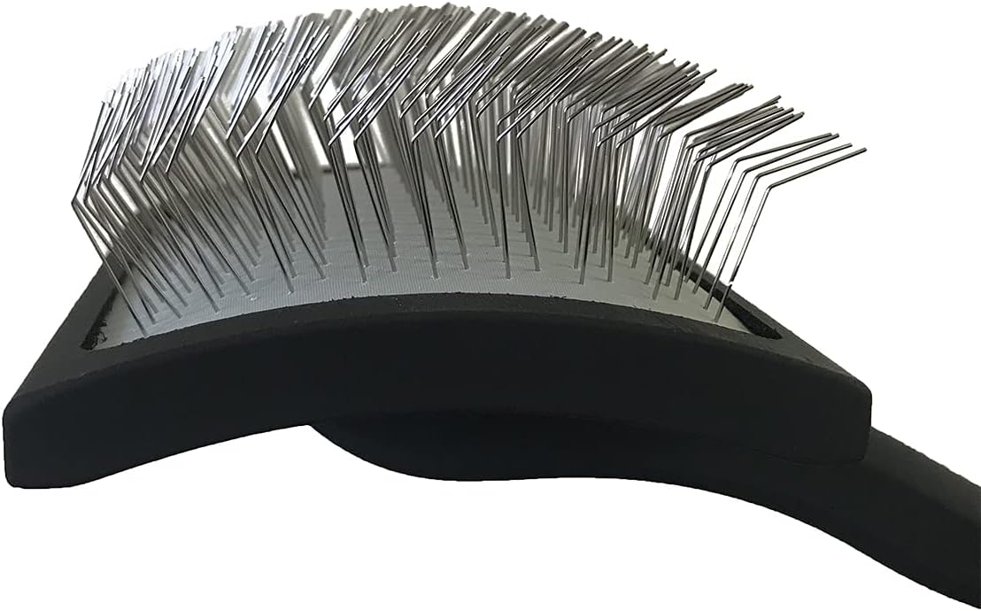 Chris Christensen Baby K Dog Slicker Brush, Groom Like a Professional, Fluff Detangle Style, Saves Time Energy, Black, Small - Image 3