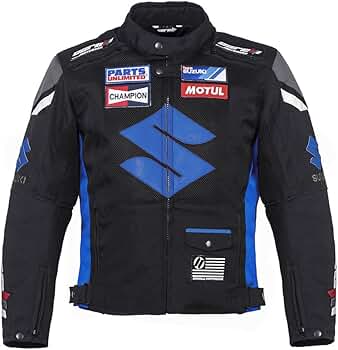 ★美品★2022 blurhms Motorcycle Coat comoli Amazon.com: Corelli MG Suzuki blue textile jacket (as1
