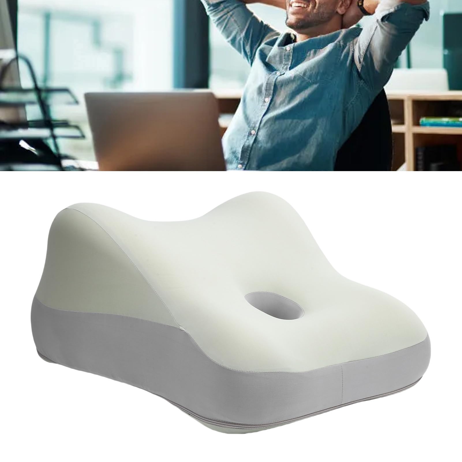ZJchao Almohada de Algodón de Algodón de Cojín de Cojín para Que Duerme en Reposo en Las Piernas Elevadoras con Soporte para el Cuerpo Multi Posición de Uso (Green)