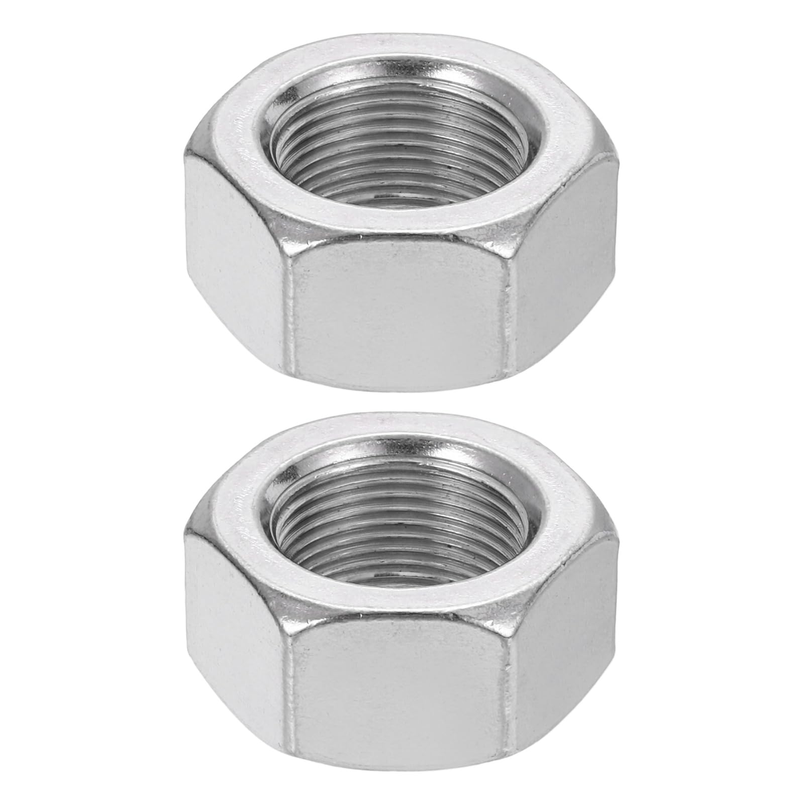 sourcing map M24x1.5mm Hex Nuts, 2Pcs 304 Stainless Steel Metric Fine Thread Hexagon Lock Nuts Fasteners for Machinery Automotive Industrial Use, 36mm / 1.42" Width 19mm / 0.75" Height