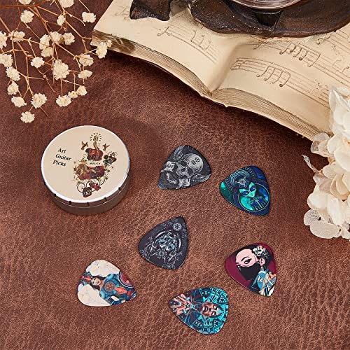 CREATCABIN 6 médiators de Guitare Moyenne en Vrac Acoustique Basse Électrique Mince Celluloïd Guitare avec Boîte en Fer… - Les Beatles, Paul McCartney, John Lennon, RIngo Starr, George Harrison CREATCABIN 6 médiators de Guitare Moyenne en Vrac Acoustique Basse Électrique Mince Celluloïd Guitare avec Boîte en Fer… – Image 7