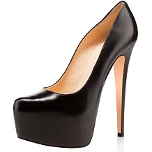 FSJ Women Extreme High Stiletto Heels Platform Pumps Slip On Pointed Toe Sexy Wedding Dress Shoe US Size 4-15 M