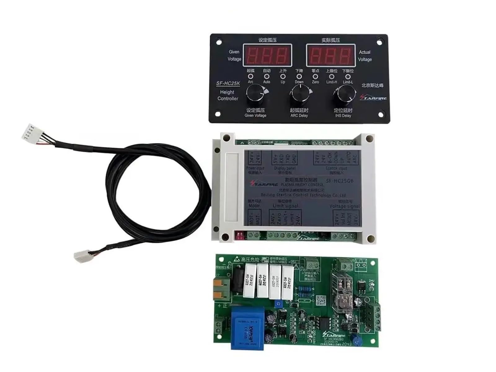 Kontroler wysokości palnika do cięcia plazmowego CNC THC SF-HC25K SF-HC25G z podnośnikiem THC TYPE-100-DC24V-T3 Prace naprawcze