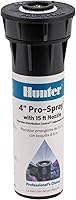 Hunter Pro 4" Pop-Up Sprinkler Head - Adjustable 0°-360° Spray, 8-15 ft Radius for Precise Lawn & Garden Irrigation