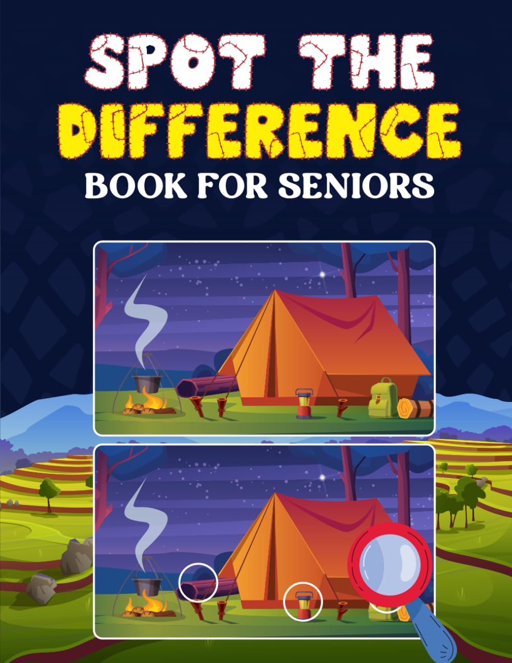 Spot The Difference Book For Seniors: Low-Stress Puzzles for Older Adults — Gentle Cognitive Exercise with Nature & Travel Themes