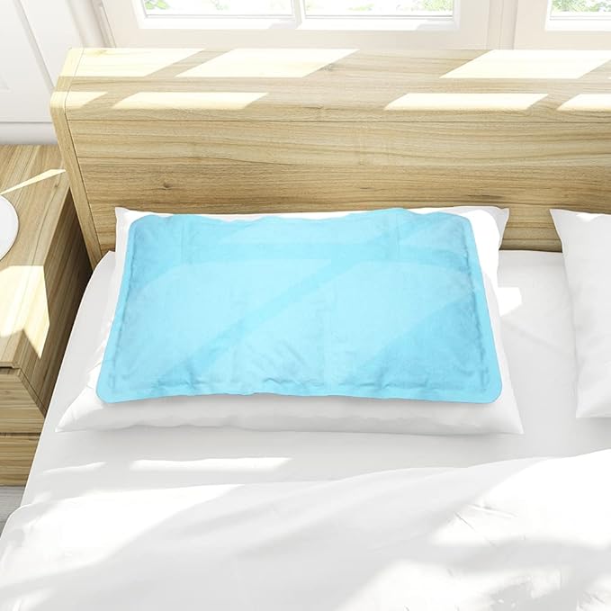 Human Creations Gel’O Cool Pillow Insert Cooling Mat Gel Topper 55 x 27cm Soft, Odorless