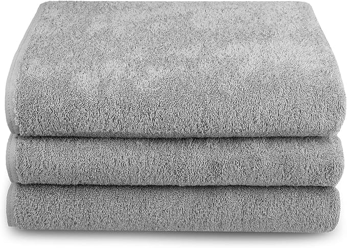 Tuva Home Lot De 3 Serviettes en Coton 100 X 200 Cm Wellness Spa Sauna Serviette De Bain Serviette...