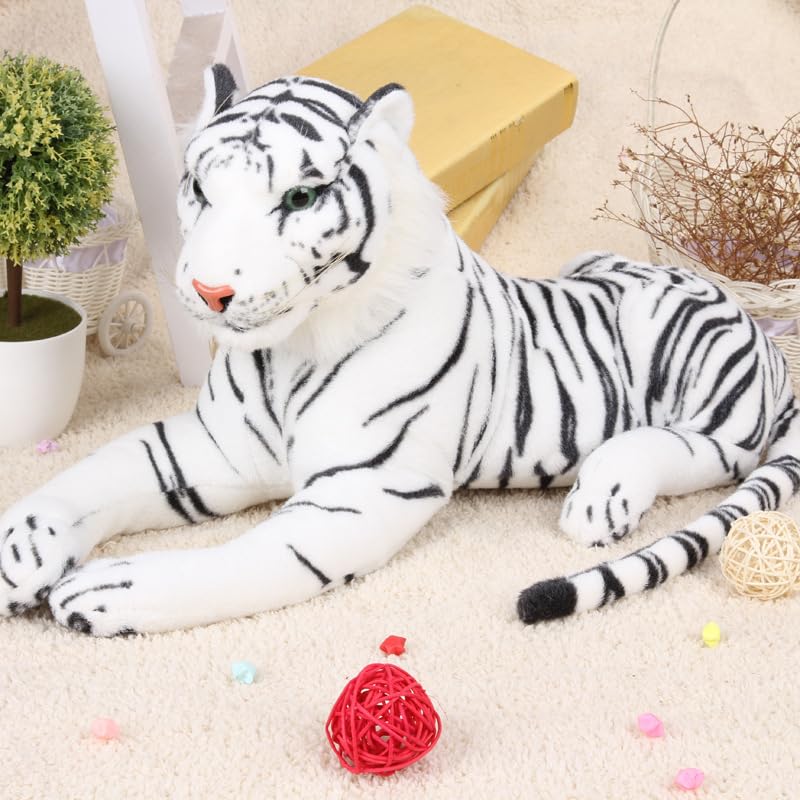 Image of Plush Toy Cartoon Games Character Soft Toys Cute Pet Wild Animals (40cm, White Tiger)