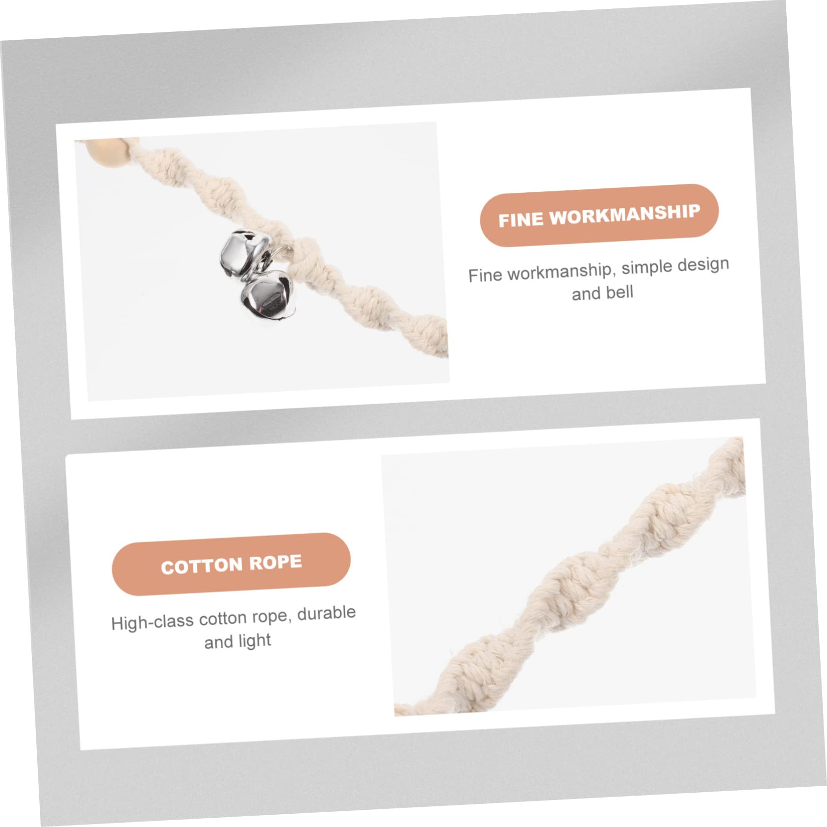 POPETPOP 4piezas Timbre Colgante para Perros Decoración Creativa y Funcional Accesorio De Entrenamiento para Mascotas para Puertas y Entrenamiento De Perros