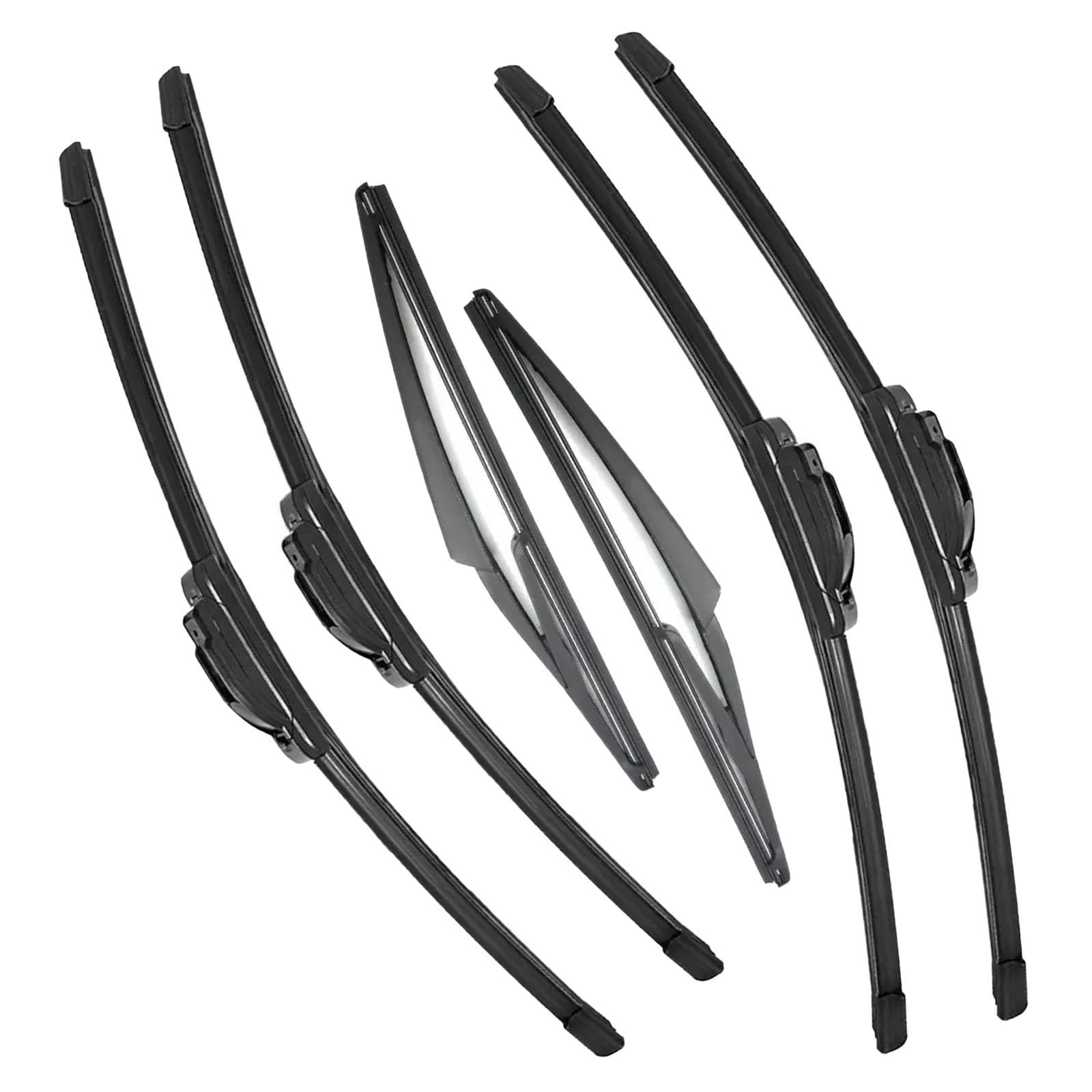 Escobilla coche Escobillas Limpiaparabrisas Coche Para Nissan Para Kicks 2017 2018 2019 2020 2021 2022 Trasero Delantero Doble Accesorios | 6pcs