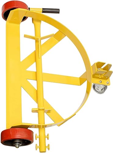 Miniatura 7 de CFTEL Carro de tambor de 55 galones resistente, carrito de barril para tambor de 55 galones, carretilla de mano grande de 55 galones con barra de