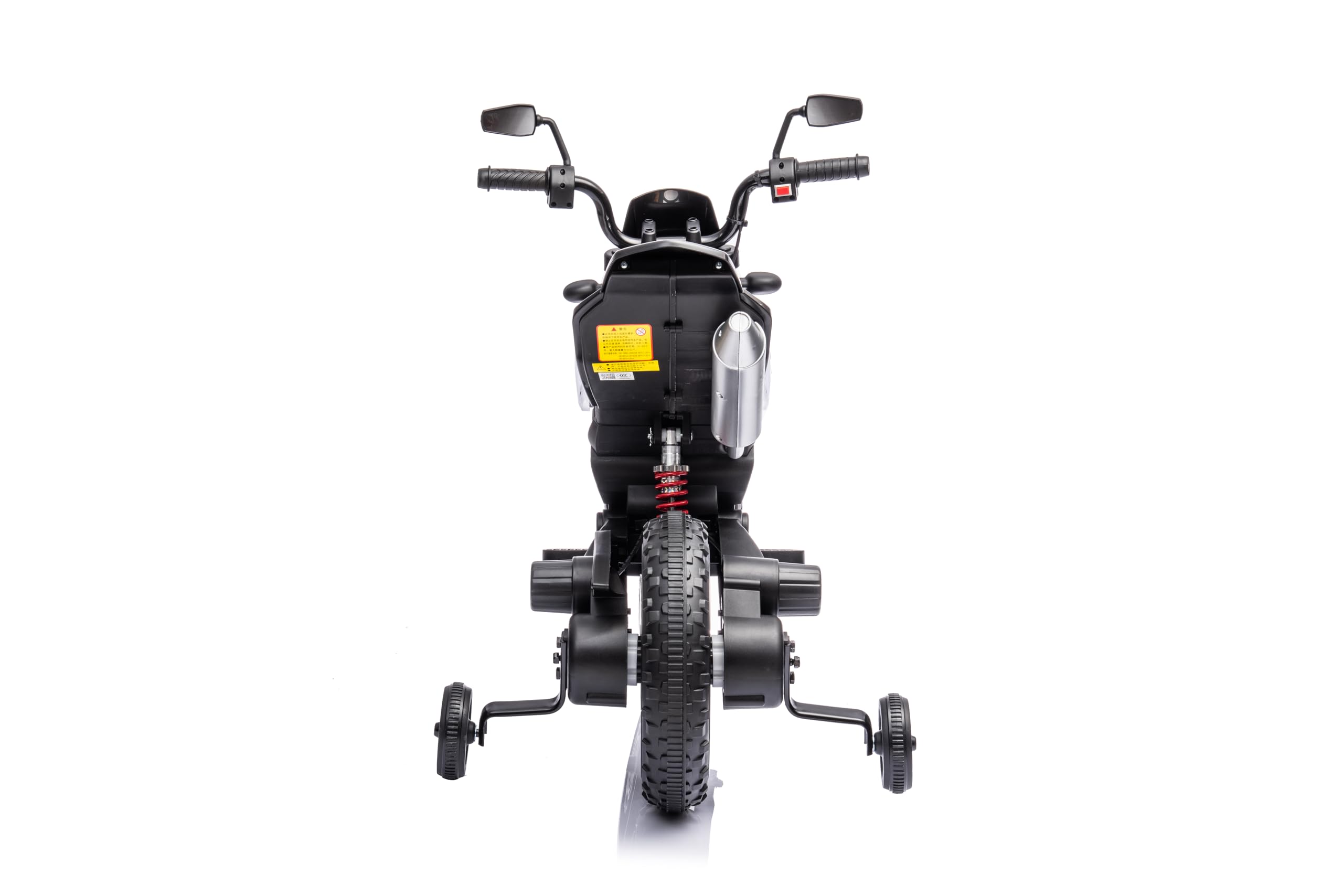 Moto elettrica per bambini 12 V Aprilia RX 125 Cross a batteria per bambini blu con sospensione posteriore luci LED e musica