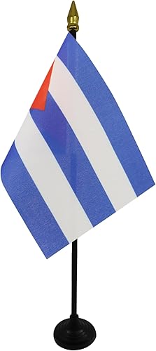 Miniatura 8 de AZ FLAG - Bandera de mesa Colombia de 4 x 6 pulgadas - Mini bandera colombiana de escritorio 100% poliéster 5.9 x 3.9 in - Cartel de oficina