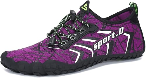 UBFEN Water Shoes Aqua Swim Shoes Mens Womens Beach Sports Quick Dry Barefoot for Boating Fishing Diving Surfing