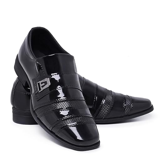 Sapato Social Masculino Elegante Bico Fino Pull On 803